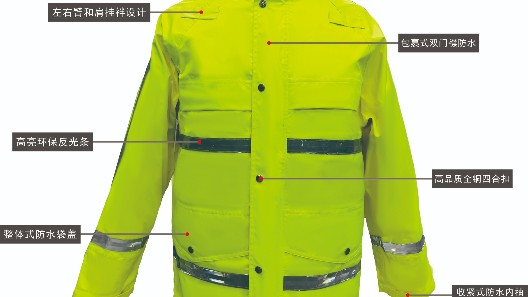 三層復(fù)合布棉服雨衣，御寒防水雙保障