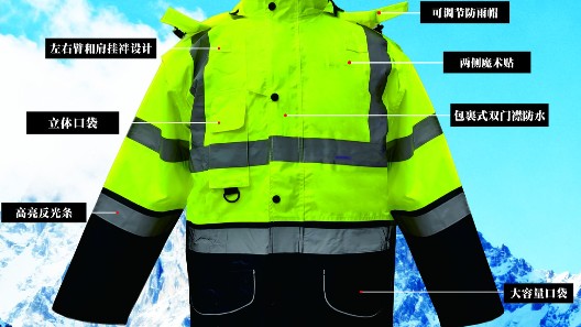 全天候勤務(wù)保障：七合一可拆卸執(zhí)勤棉服